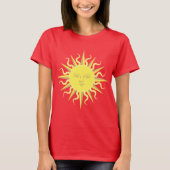 T-shirt Modèle de face solaire flamboyant (Devant)