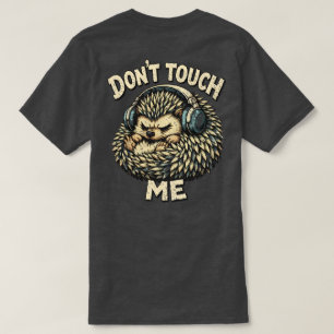 T-shirt Modèle de hérisson grincheux « Ne me touchez pas »