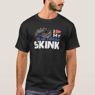 T-shirt Modèle de lézard de race bleue