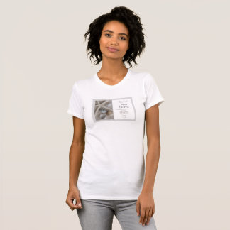 T-shirt Modèle de logo de marque de fleuriste côtier édita