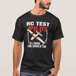 T-shirt Modèle de plan d'essai Rc Avion Avion Aéronautique