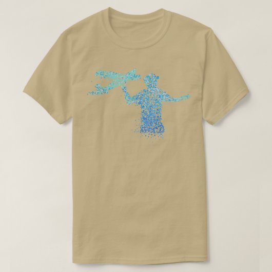 T-shirt Modèle de plan RC Modèle de modèle de vol construc (Design devant)