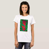 T-shirt Modèle de plume Quetzal resplendant (Devant entier)