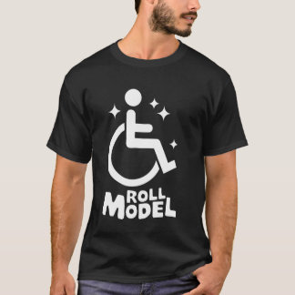 T-shirt Modèle de roulement pour handicapés en fauteuil ro