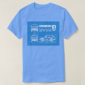 T-shirt Modèle de spécification Lada Niva (Design devant)