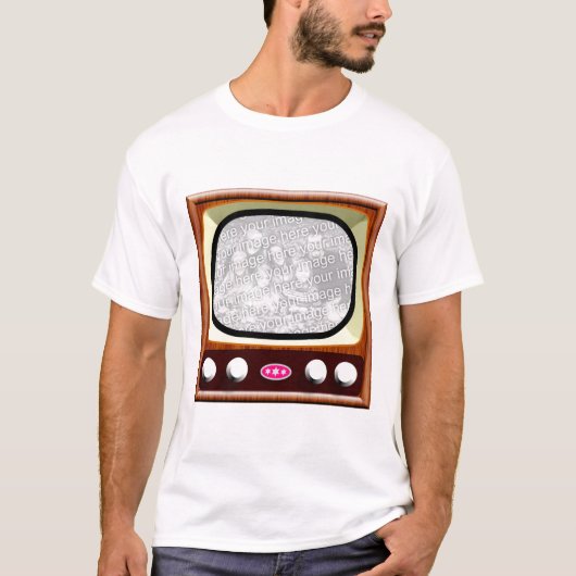 T-shirt Modèle de télévision les années 50 (Devant)