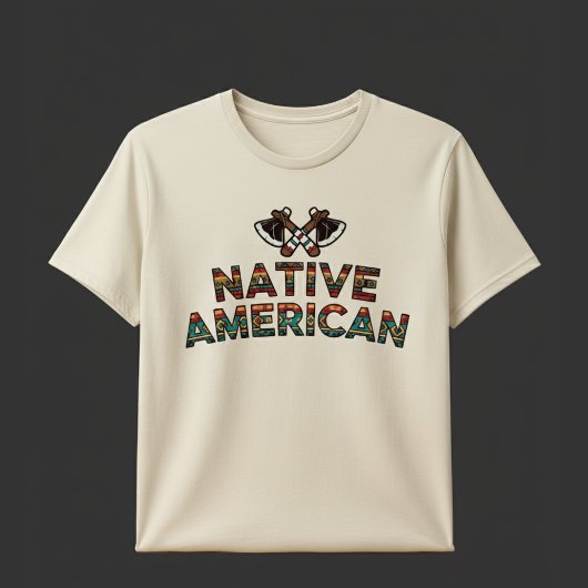 T-shirt Modèle de texte amérindien