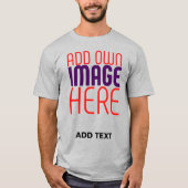 T-SHIRT MODÈLE DE TEXTE D'IMAGE ASH SIMPLE MODERNE (Devant)