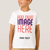 T-SHIRT MODÈLE DE TEXTE D'IMAGE BLANCHE SIMPLE MODERNE (Devant)