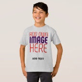 T-SHIRT MODELE DE TEXTE D'IMAGE EN CENDRE SIMPLE ÉDITABLE (Devant entier)