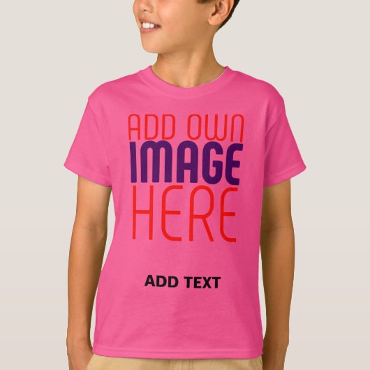 T-SHIRT MODELE DE TEXTE D'IMAGE ROSE MIGNON ÉDITABLE MODER (Devant)