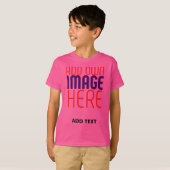 T-SHIRT MODELE DE TEXTE D'IMAGE ROSE MIGNON ÉDITABLE MODER (Devant entier)