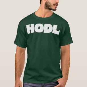 T-shirt Modèle de typographie de Bitcoin HODL