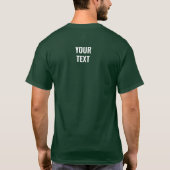 T-shirt Modèle double face Mens Forêt profonde Vert (Dos)