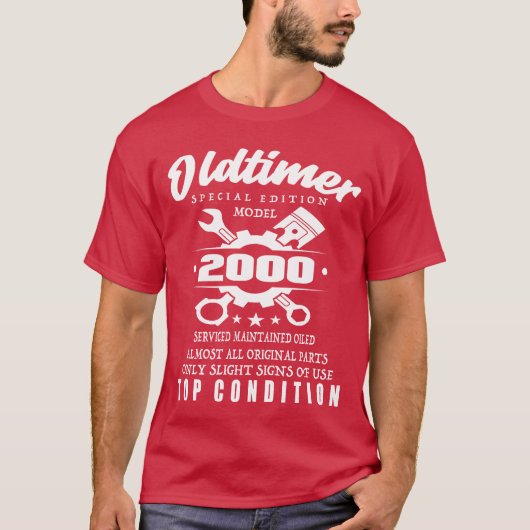 T-shirt Modèle Édition Spéciale Voiture Classique 2000 Ann (Devant)