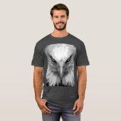 T-shirt Modèle Elegant Eagle Face Homme (Devant entier)