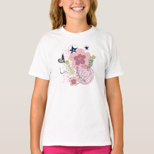 T-shirt Modèle floral mou