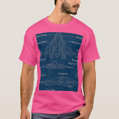 T-shirt "Modèle futuriste d'architecture spatiale" (Devant)
