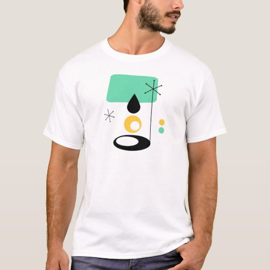 T-shirt modèle moderne de lampe du milieu du siècle (Devant)