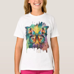 T-shirt Modèle papillon coloré