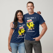 T-shirt Modèle personnalisable - chien jaune Démocrate (Unisexe)
