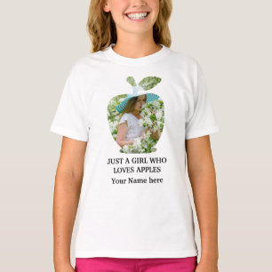 T-shirt Modèle photo de fruits de pomme moderne personnali