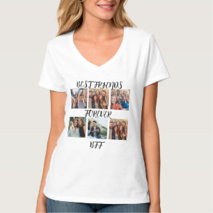 T-shirt Modèle photo personnalisé "Best Friends Forever"