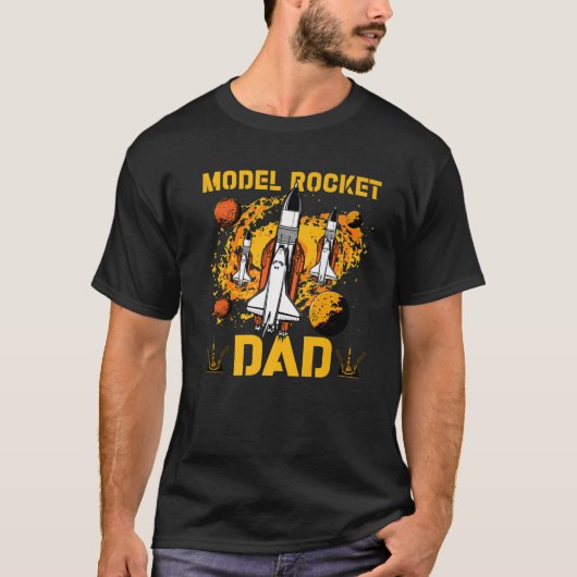 T-shirt Modèle Rocket Papa (Devant)