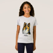 T-Shirt Modèle Sheltie Dog (Devant entier)