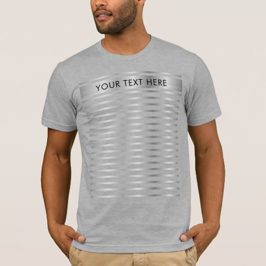T-shirt Modèle Silver Look Ajouter votre logo Image Mens d (Devant)
