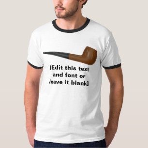 T-shirt Modèle simple de tuyau, texte personnalisable