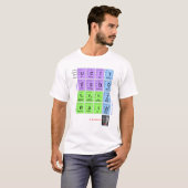 T-shirt Modèle standard des particules élémentaires avec (Devant entier)