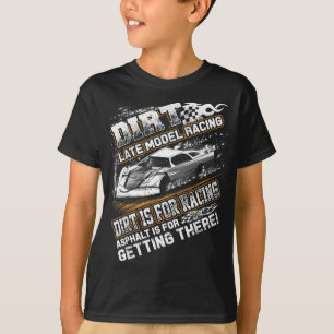 T-shirt Modèle Tard Modifié Dirt Track Racing Dirt Est Pou
