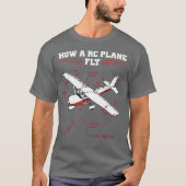 T-shirt Modèle télécommandé RC Plane Funny Diagramme (Devant)