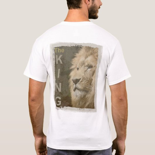 T-shirt Modèle tendance Lion blanc couleur élégante modern (Dos)
