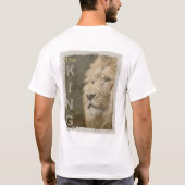 T-shirt Modèle tendance Lion blanc couleur moderne élégant (Dos)
