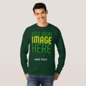T-SHIRT MODÈLE TEXTE D'IMAGE DE FORÊT PROFONDE MODERNE (Devant entier)
