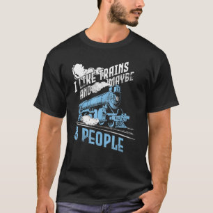 T-shirt Modèle Train Collector Railroad Conducteur J'Aime 