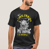 T-shirt Modèle Train Collector Railroad Conducteur J'Aime  (Devant)