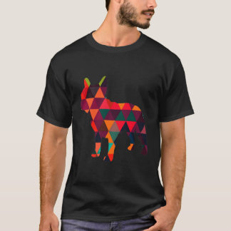 T-shirt Modèle Triangle Bulldog françaisFrançais inspiré