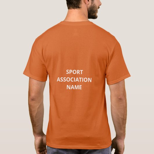 T-shirt Modèle Vélo Clair Orange Défini (Dos)