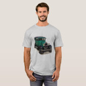 T-shirt Modèle vert chemise (Devant entier)