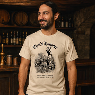 T-shirt Modèle Viking médiéval antique Thor