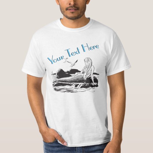 T-shirt Modèle Vintage de Mermaid (Devant)