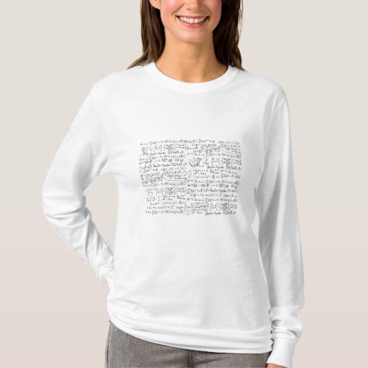 T-shirt Modèles de formules mathématiques (Devant)