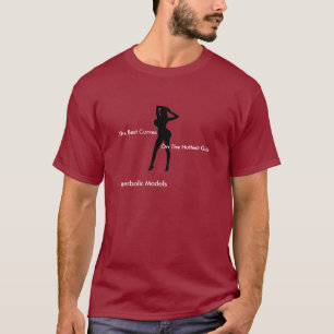 T-shirt Modèles hyperboliques (rouge de la chemise des