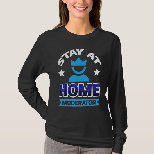 T-shirt Modérateur Reste À La Maison 2 (Devant)