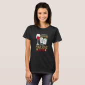 T-shirt Modération Sauf Mahjong Et Vin Chinois Mahjong (Devant entier)