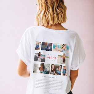 T-shirt Modern Best Mom Ever 8 Photo Funky Letter Women