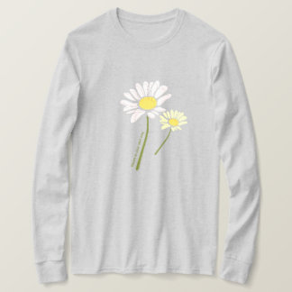T-shirt Modern "Bloom in Your Own Way" Floral Sketch Tee